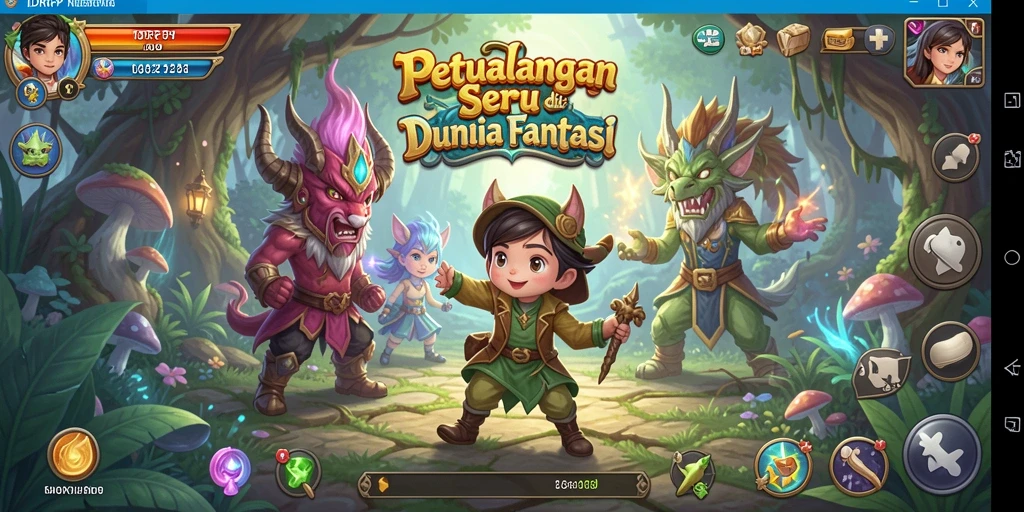 Tampilan gameplay seru di dunia petualangan <strong>IDRRP</strong> yang memukau.