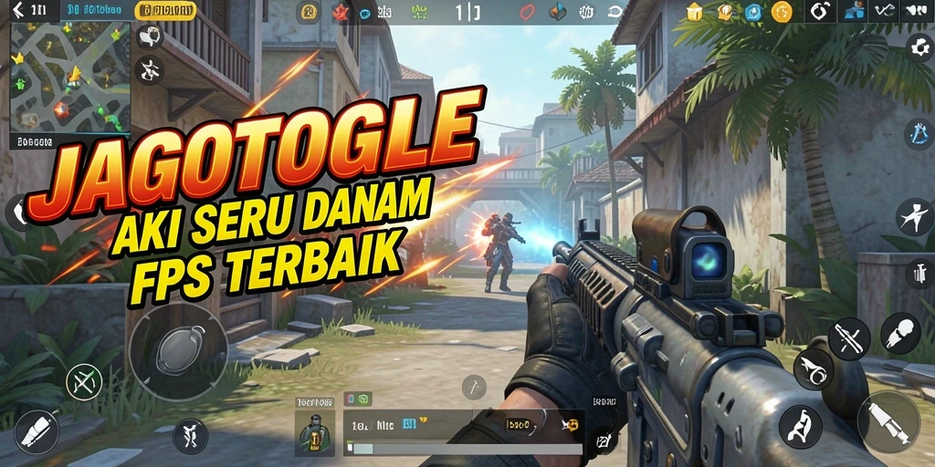 Screenshot gameplay seru di JAGOTOGEL menunjukkan aksi tembak-menembak yang mendebarkan.