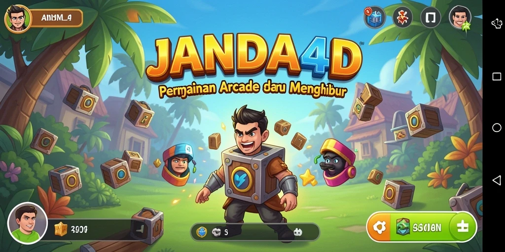 Screenshot JANDA4D menampilkan aksi gameplay Arcade yang seru.