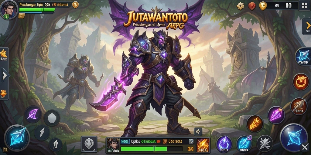 Tampilan menakjubkan dari gameplay ARPG JUTAWANTOTO.