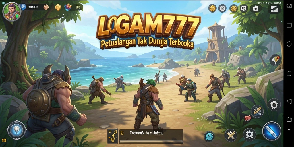Screenshot menampilkan eksplorasi dunia terbuka LOGAM777 yang menakjubkan.