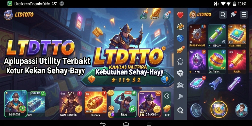 Tampilan aplikasi LTDTOTO yang terorganisir dan fungsional.