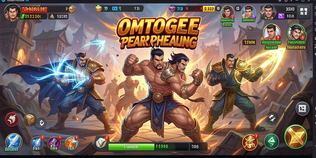 Tangkapan layar gameplay OMTOGEL dengan pertarungan yang mendebarkan.