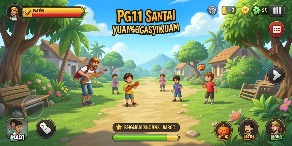Screenshot PG11 yang menampilkan gameplay santai yang menyenangkan.