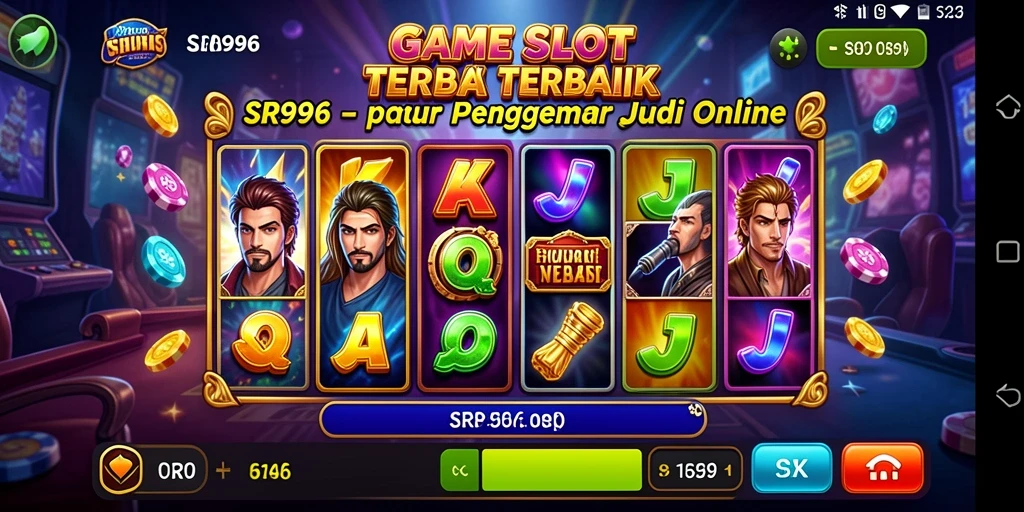 Tampilan screenshot gameplay slot SR996 yang penuh warna dan menarik.