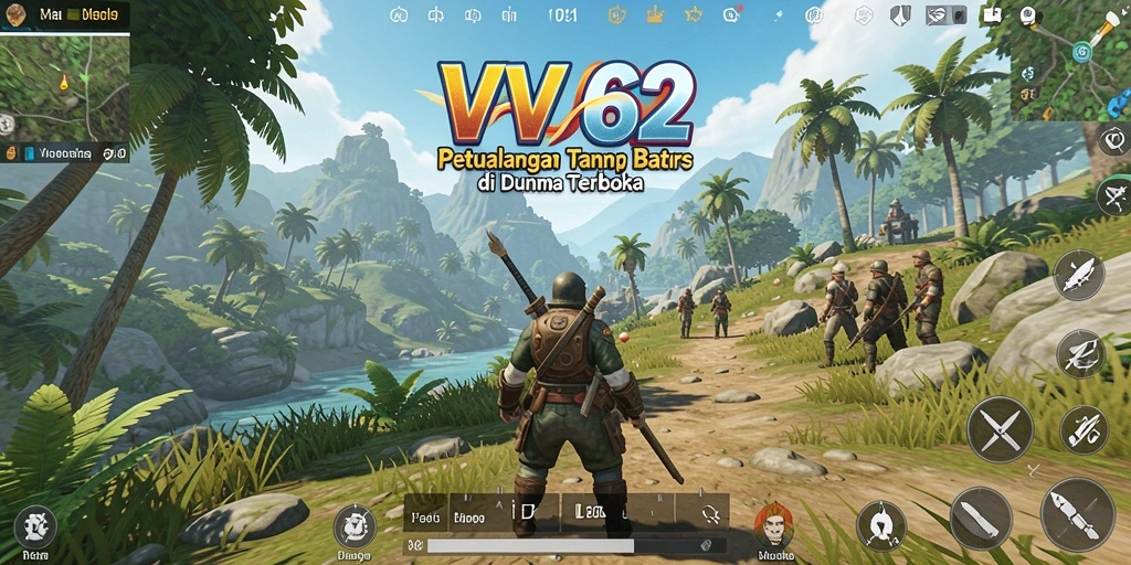 Tampilan gameplay VV62 dengan eksplorasi dunia terbuka yang menakjubkan.