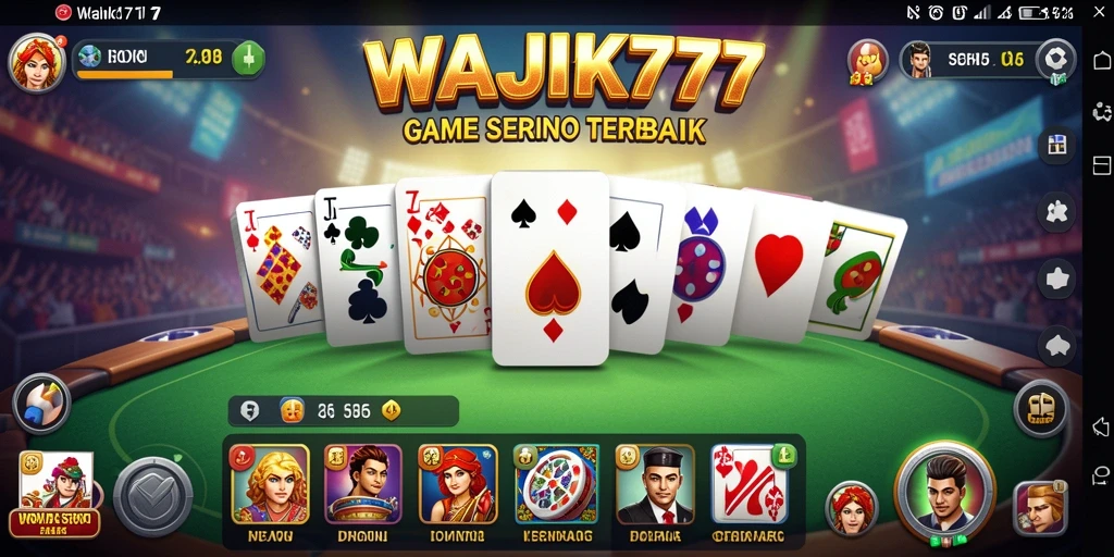 Tampilan gameplay domino yang menegangkan di WAJIK777.