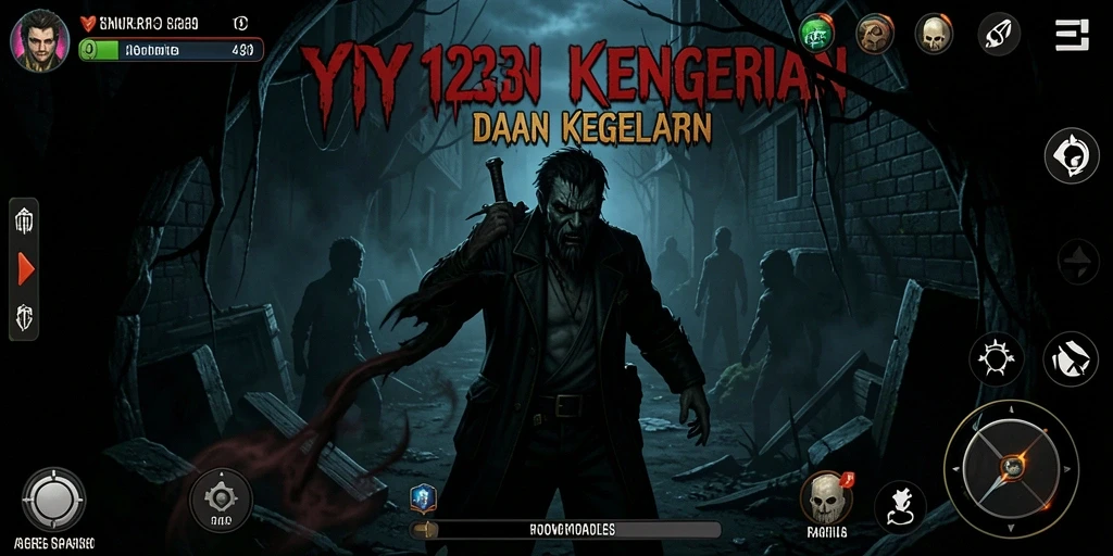 Tangkapan layar intens dari gameplay menyeramkan di YY123.